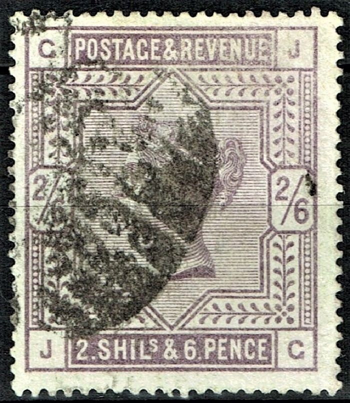 GB QUEEN VICTORIA 1884, 2'6s LILAC, Mi.82ax, Sg178, Used, G-J/J-G