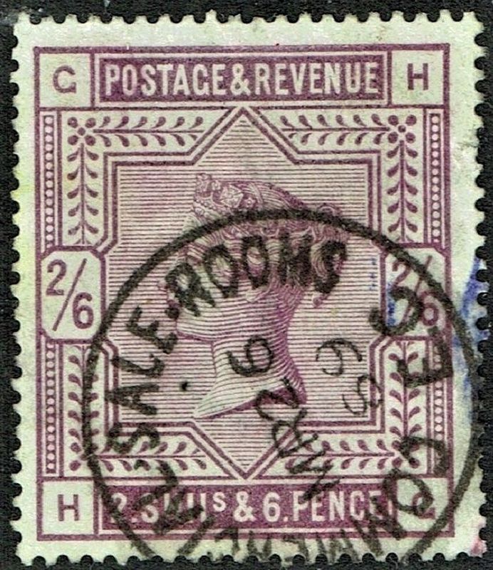 GB QUEEN VICTORIA 1884, 2'6s LILAC, Mi.82x, Sg178,  Used, G-H/H-G
