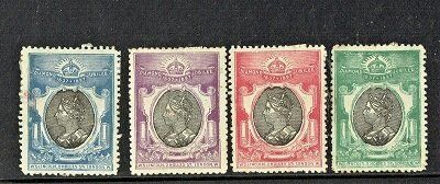 GB QUEEN VICTORIA 1897, DIAMOND JUBILEE 4 STAMPS W.S.LINCOLN, MINT