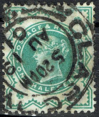 GB QUEEN VICTORIA 1900, ½d BLUE-GREEN, SG 213, Mi.100a, USED