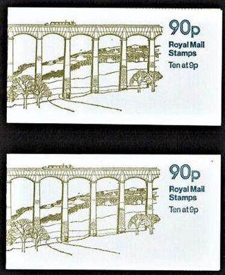 QUEEN ELIZABETH II Great Britain 1978, BRITISH CANALS, PAIR of BOOKLETS, Mi.MH0-78c, SGFG3 -SGFG3A, Mint/MNH