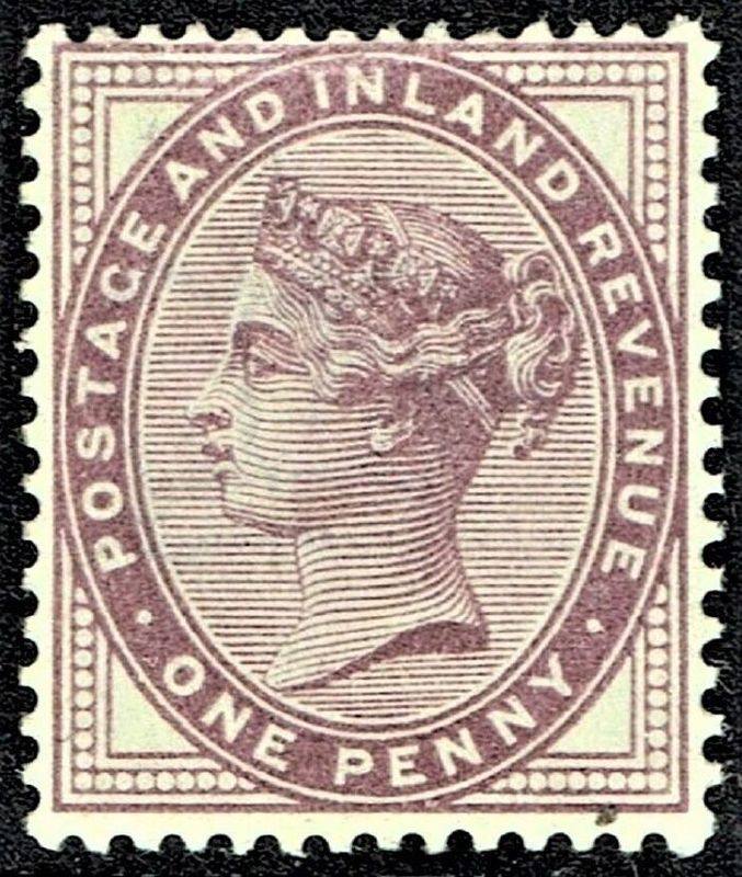 GB QUEEN VICTORIA 1881, 1d BLUISH LILAC, Sg.172a, Mi.65Ib, ERROR, MNH/Mint