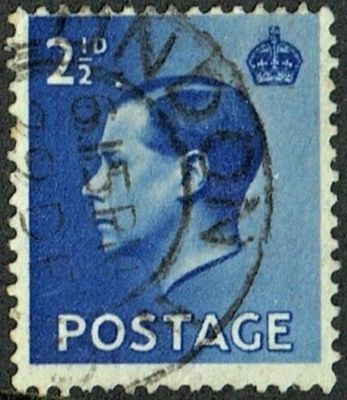 GB KING EDWARD VIII 1936, 2½d BRIGHT BLUE, Sg.460, ERROR, Used