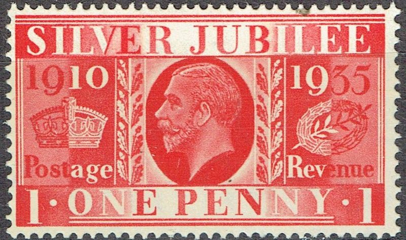GB KING GEORGE V, 1935, 1d SCARLET Sg.454, Mi.190X, MNH