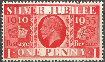 GB KING GEORGE V, 1935, 1d SCARLET Sg.454, Mi.190X, MNH
