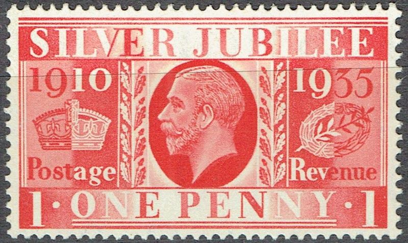GB KING GEORGE V, 1935, 1d SCARLET Sg.454, Mi.190X, MNH