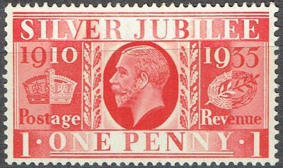 GB KING GEORGE V, 1935, 1d SCARLET Sg.454, Mi.190X, MNH