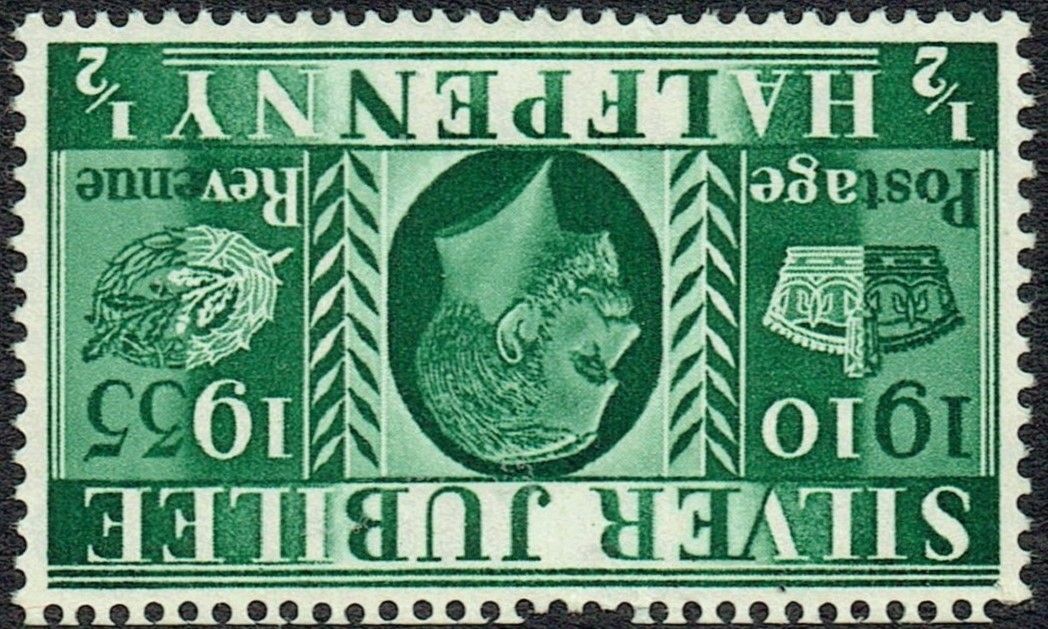 GB KING GEORGE V 1935, ½d GREEN, Mi189ZII, Sg.453Wi, MNH/Mint