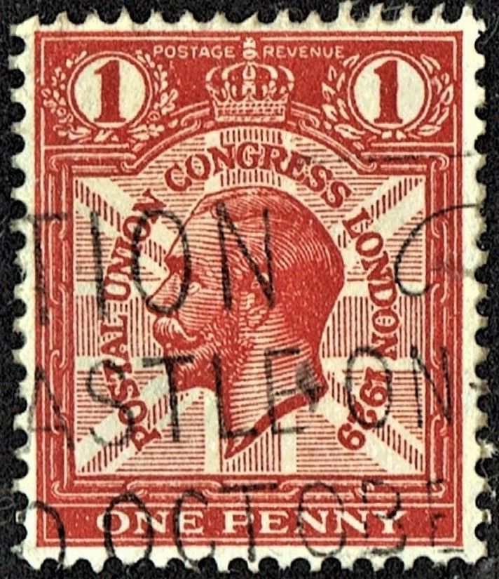 GB KING GEORGE V, 1929, ERRORS, 1d SCARLET, Sg.435, Mi.171X, Used