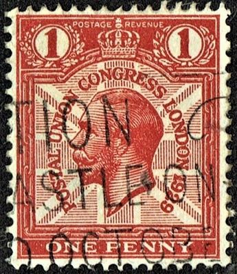 GB KING GEORGE V, 1929, ERRORS, 1d SCARLET, Sg.435, Mi.171X, Used