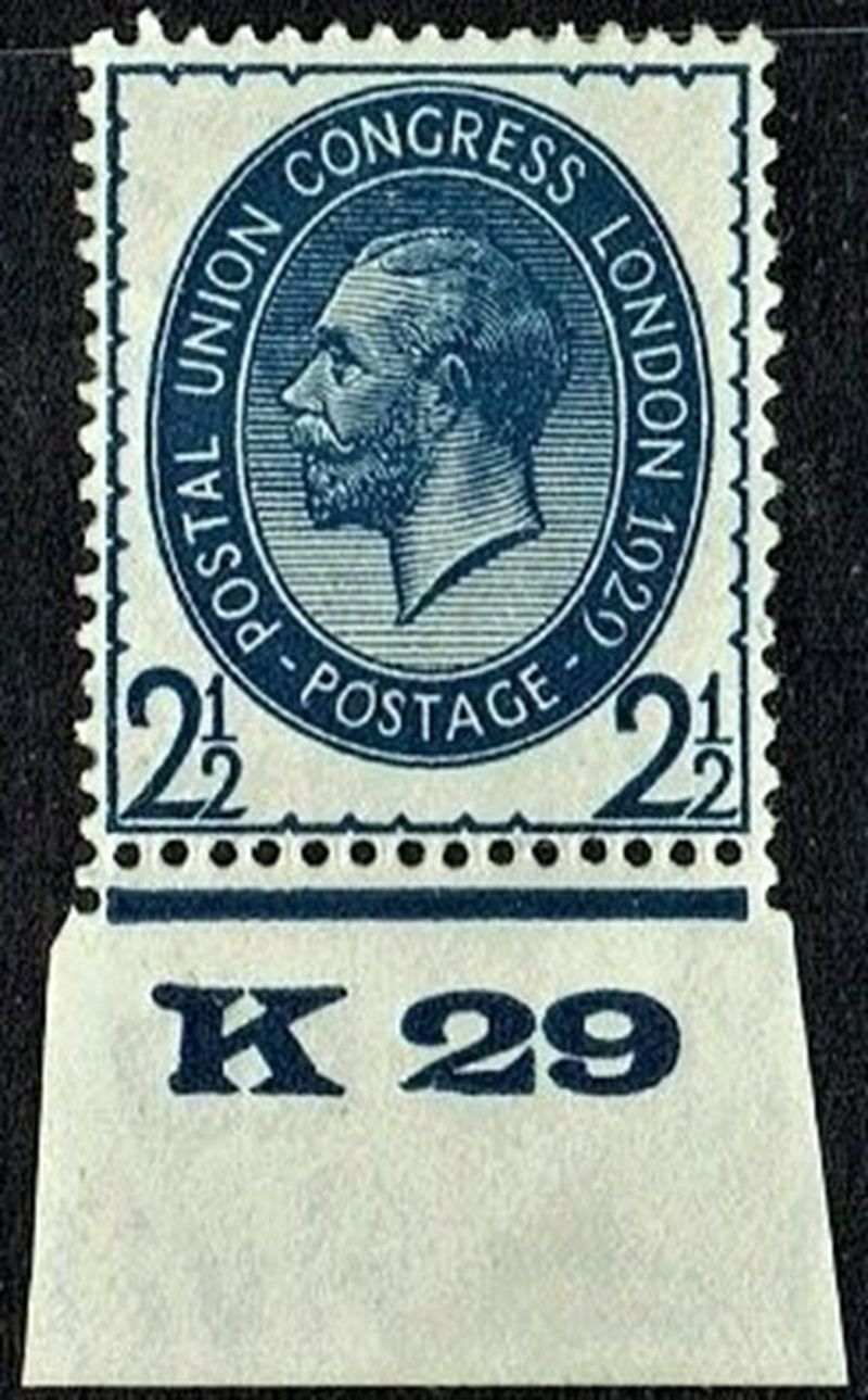 GB KING GEORGE V, 1929, 2½d BLUE, Control K29, Sg.437, Mi.173X, MNH