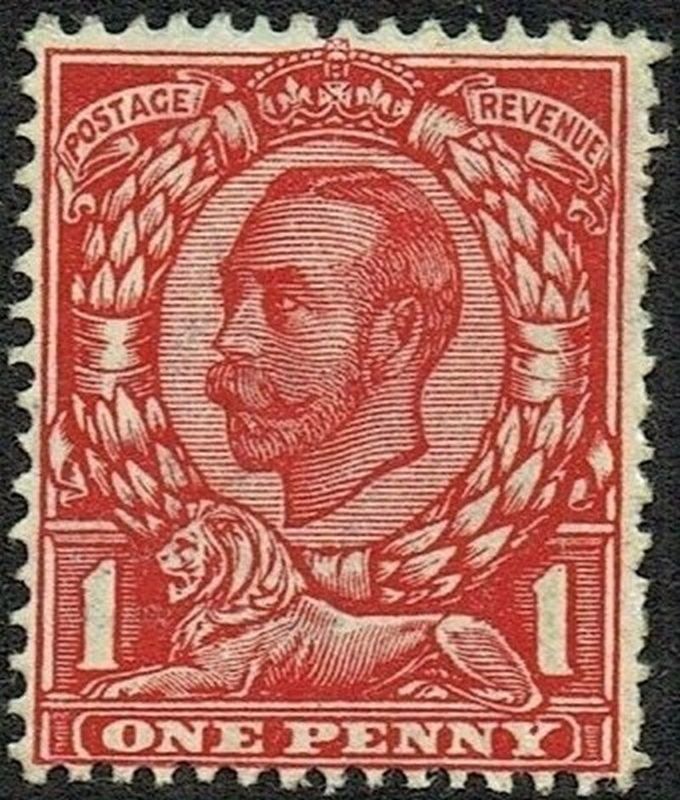 GB KING GEORGE V, 1912, 1d SCARLET, Die B, Sg.332, Mi.124 IIX, MNH