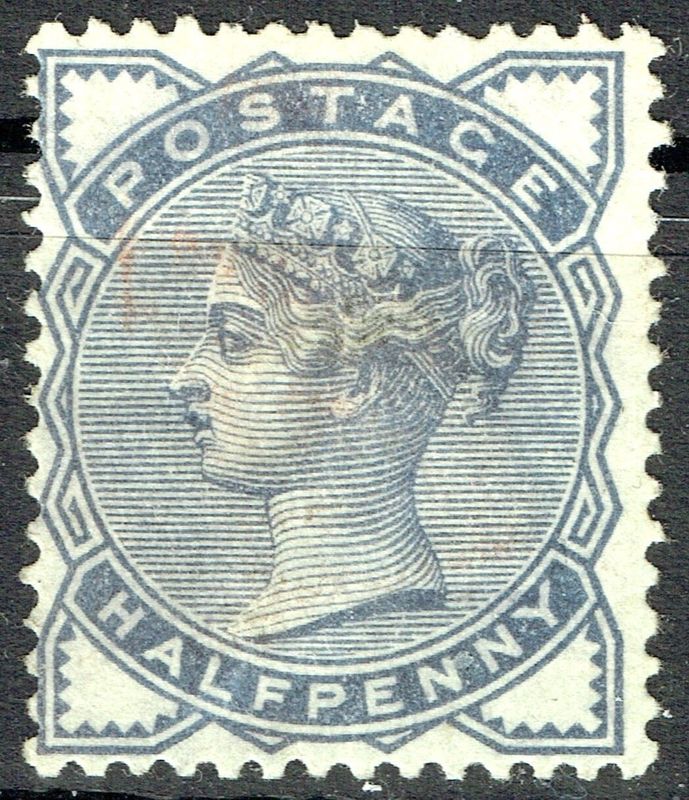 GB QUEEN VICTORIA, 1884, ½d SLATE-BLUE, Sg.187, Mi.72, MINT