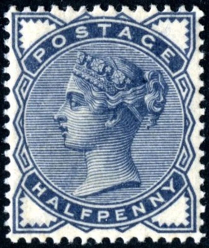 GB QUEEN VICTORIA, 1883, ½d SLATE-BLUE, Sg.187, MNH