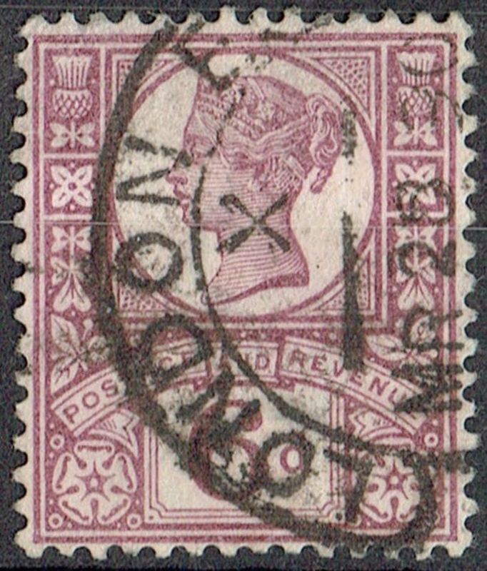 GB QUEEN VICTORIA, 1887, 6d PURPLE/ROSE-RED, Sg.208, Mi.94c, Used