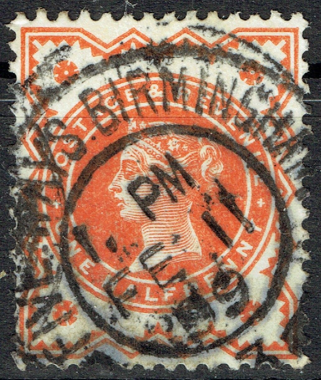 GB QUEEN VICTORIA, 1887, ½d VERMILION, Sg.197, Mi.68, Used