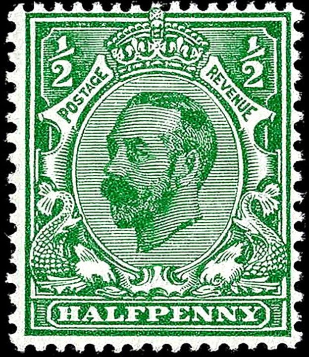 GB KING GEORGE V, 1911, ½d BRIGHT GREEN, Sg.325, Mi.121IAa, MNH