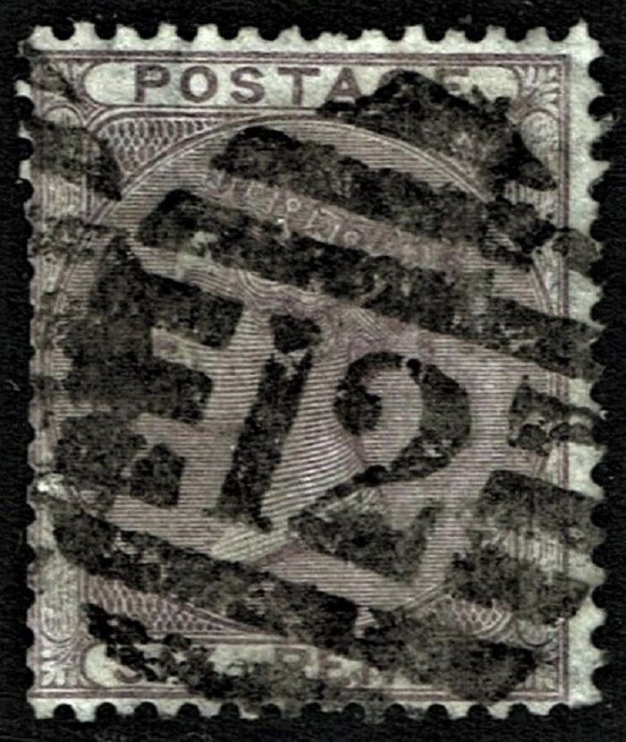 GB QUEEN VICTORIA, 1856, 6d DEEP LILAC, Sg.69, Mi.14yb, Used