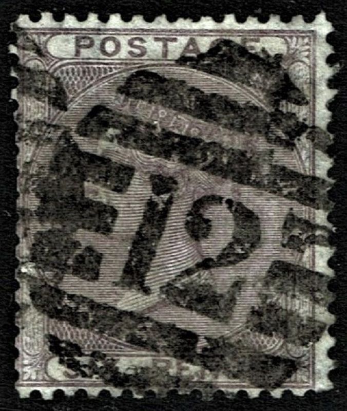 GB QUEEN VICTORIA, 1856, 6d DEEP LILAC, Sg.69, Mi.14yb, Used