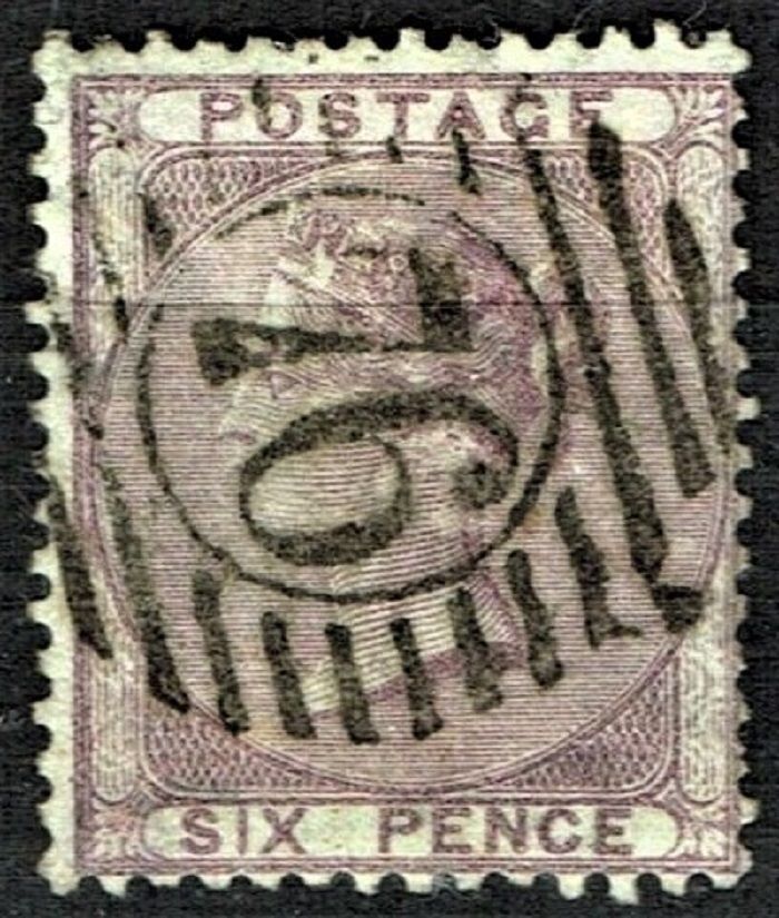 GB QUEEN VICTORIA, 1856, 6d DEEP LILAC, Sg.69, Mi.14yb, Used