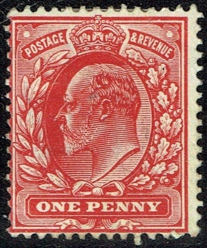 GB KING EDWARD VII, 1902, 1d RED, Sg.219, Mi.104A, MINT