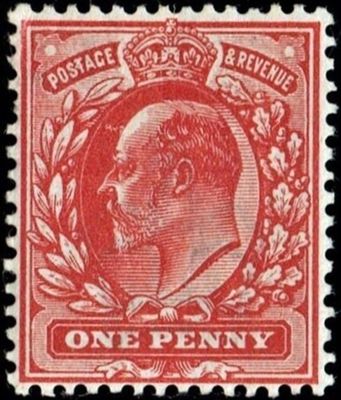 GB KING EDWARD VII, 1902, 1d RED, Sg.219, Mi.104A, MNH-MINT
