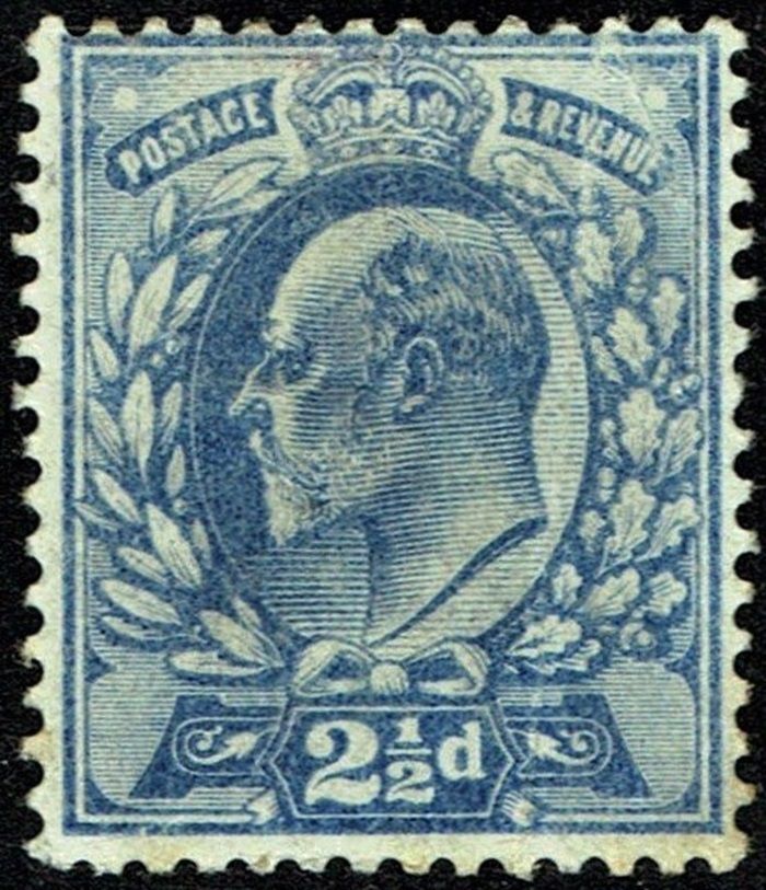 GB KING EDWARD VII, 1902, 2½d ULTRAMARINE, Sg.230, Mi.107Ic, Mint