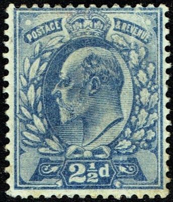 GB KING EDWARD VII, 1902, 2½d ULTRAMARINE, Sg.230, Mi.107Ic, Mint