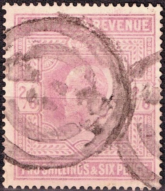 GB KING EDWARD VII 1911, 2'6s DULL REDDISH PURPLE, Sg.316, Mi.115IIIa, Used