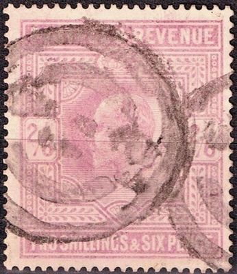 GB KING EDWARD VII 1911, 2'6s DULL REDDISH PURPLE, Sg.316, Mi.115IIIa, Used