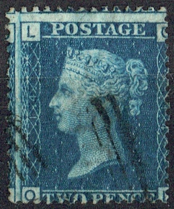 GB QUEEN VICTORIA 1872, 2d BLUE, Sg.47, Mi.17IIY, Pl.14, LO-OL, USED