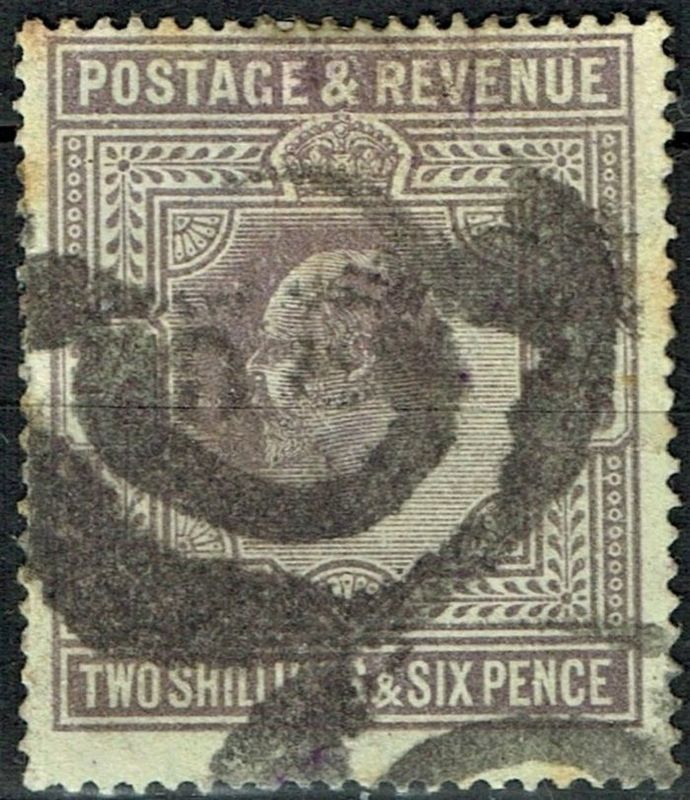 GB KING EDWARD VII, 1902, 2s6d PALE DULL PURPLE, Sg.261, Mi.115Ixa, Used