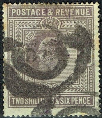 GB KING EDWARD VII, 1902, 2s6d PALE DULL PURPLE, Sg.261, Mi.115Ixa, Used