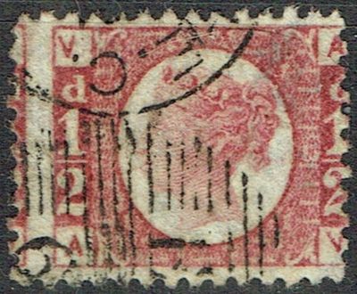 GB QUEEN VICTORIA, 1870, ½d ROSE, Pl.3, Sg.49, Mi.36, VA-AV, Used-Fine Used
