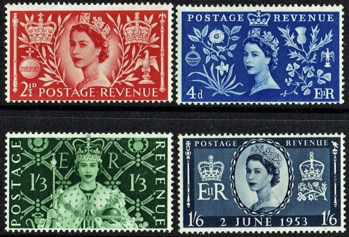 GB QUEEN ELIZABETH II, 1953, CORONATION, Sg.532-535, Mi.274-277, MNH