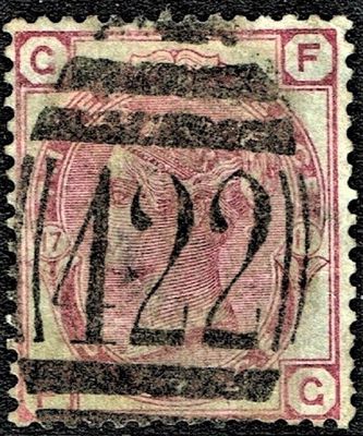 GB QUEEN VICTORIA, 1873, 3d ROSE, Pl.17, Sg.143, Mi.41, GF-FG, Used