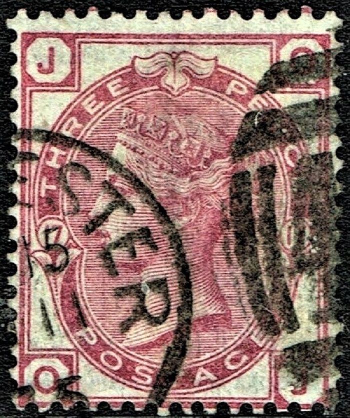 GB QUEEN VICTORIA, 1873, 3d ROSE, Pl.17, Sg.143, Mi.41, JO-OJ, Used