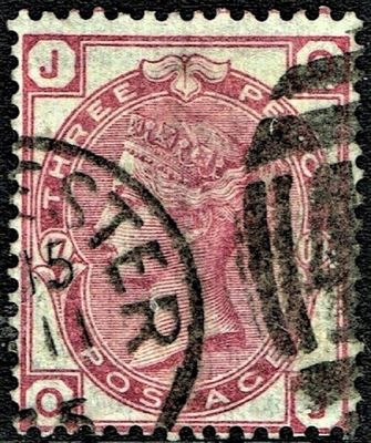 GB QUEEN VICTORIA, 1873, 3d ROSE, Pl.17, Sg.143, Mi.41, JO-OJ, Used