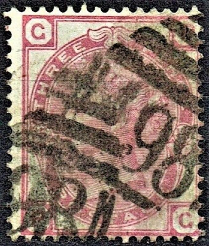 GB QUEEN VICTORIA, 1873, 3d ROSE, Pl.15, Sg.143, Mi.41, GB-BG, Used