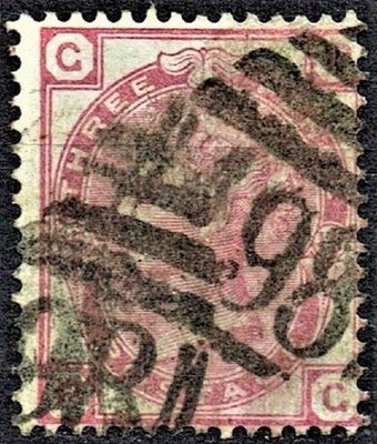 GB QUEEN VICTORIA, 1873, 3d ROSE, Pl.15, Sg.143, Mi.41, GB-BG, Used