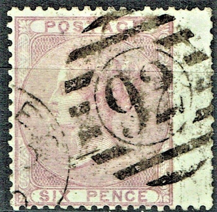 GB QUEEN VICTORIA, 1856, 6d PALE LILAC, Sg.70, Mi.14v, Used