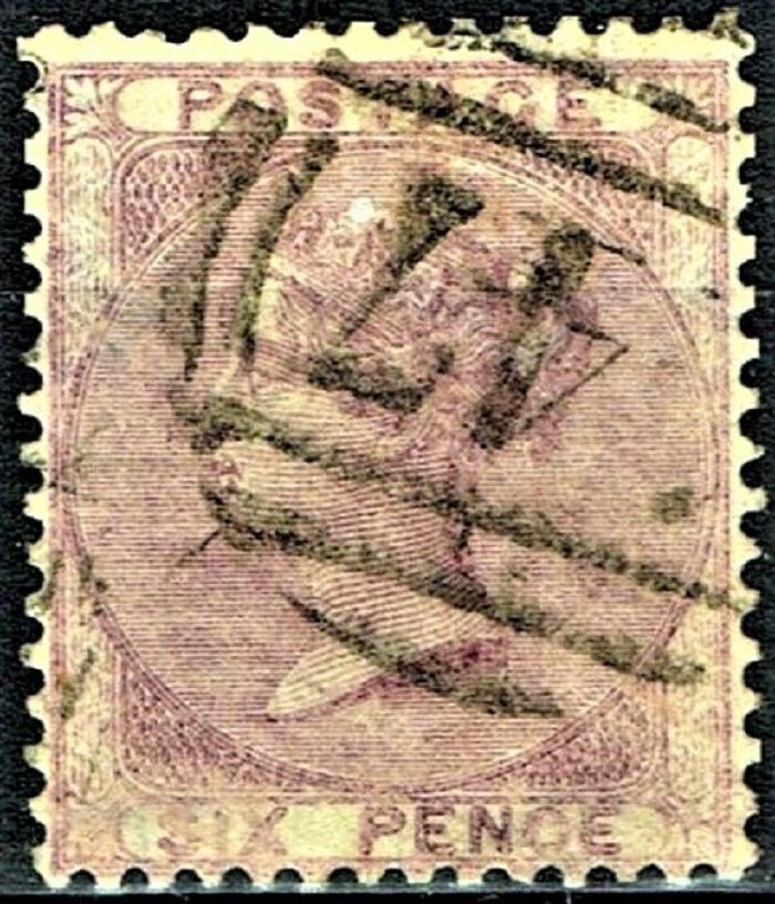 GB QUEEN VICTORIA, 1856, 6d PALE LILAC, Sg.70, Mi.14v, Used