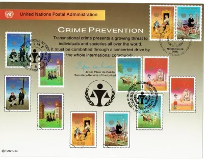 CRIME PREVENTION | UNITED NATIONS POSTAL ADMINISTRATION | 13.09.1990