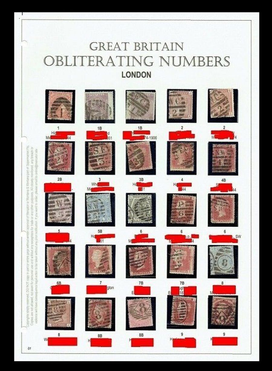 GB 1874-1924 London Complete Obliterating Stamps (1/2/3), Total 268 Stamp Collection, Used/FU/VFU GB 1874-1924 London Complete Obliterating Stamps (1/2/3), Total 268 Stamp Collection, Used/FU/VFU