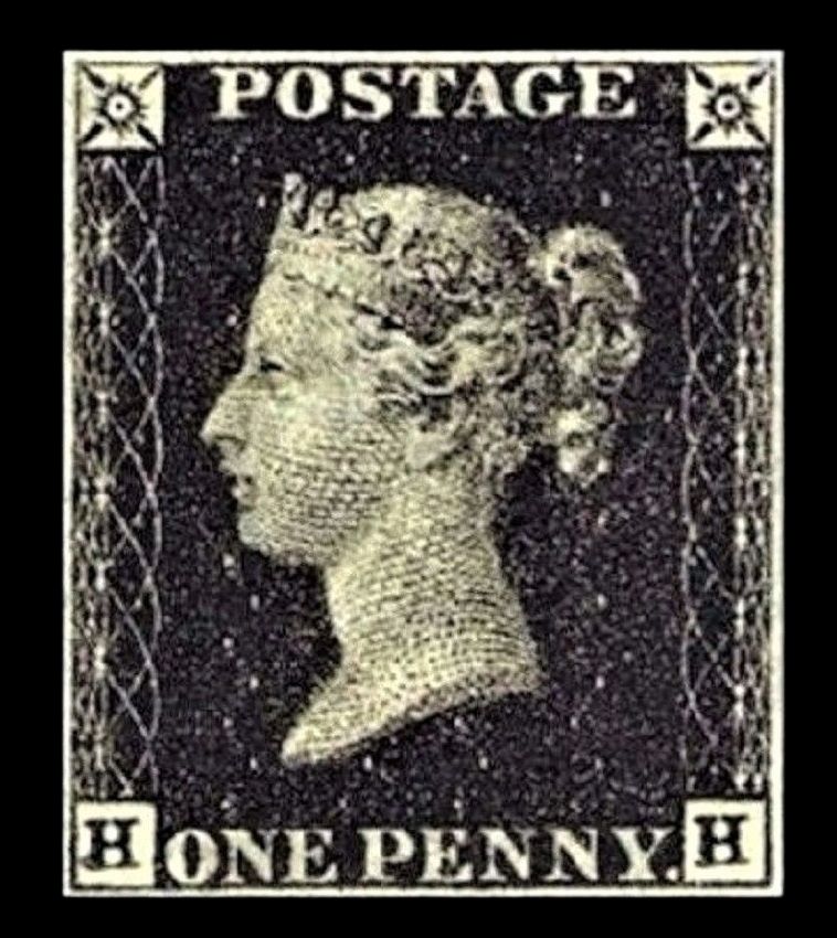GB QUEEN VICTORIA 1840, BLACK PENNY, H-H, 4 MARGIN, MNH GB QUEEN VICTORIA 1840, BLACK PENNY, H-H, 4 MARGIN, MNH