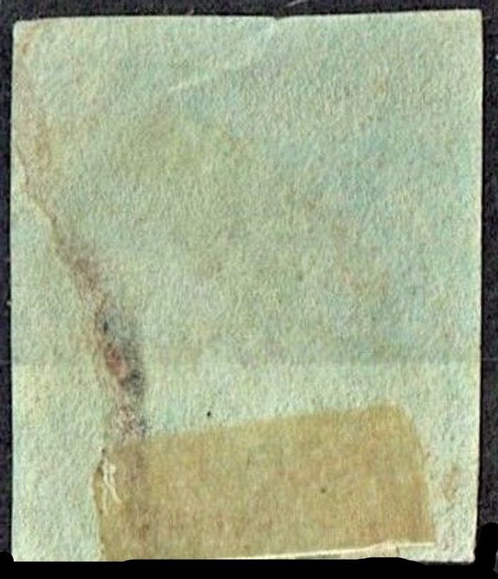 GB QUEEN VICTORIA 1841, 1d RED-BROWN, Pl.18, C-B, 4 MARGIN, Used