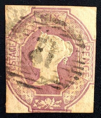 GB QUEEN VICTORIA 1847-54, 6d PURPLE SG 60, Mi.5b, USED GB QUEEN VICTORIA 1847-54, 6d PURPLE SG 60, Mi.5b, USED