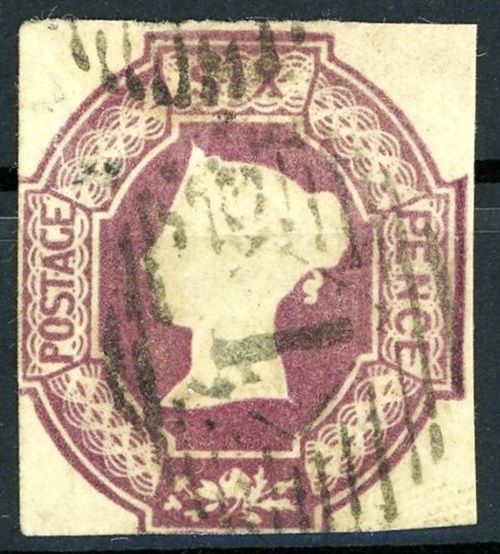 GB QUEEN VICTORIA 1854, 6d PURPLE, SG 60, Mi.5b, 4 MARGIN, USED/ FINE USED