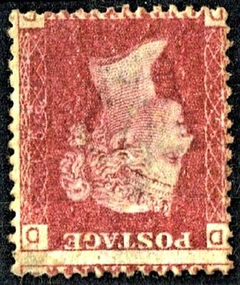 GB QUEEN VICTORIA 1856, 1d Red-Brown, Mi.40, SG43, Pl.156 D-D/D-D, Mint GB QUEEN VICTORIA 1856, 1d Red-Brown, Mi.40, SG43, Pl.156 D-D/D-D, Mint