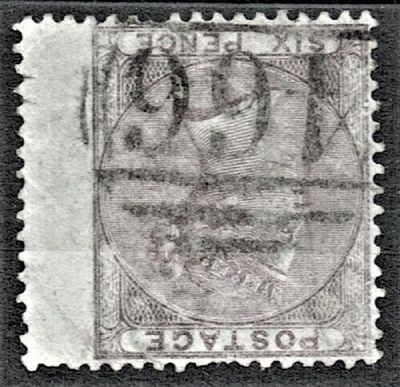 GB QUEEN VICTORIA 1856, 6d PALE LILAC, SG68-70, wmk INVERTED, Used